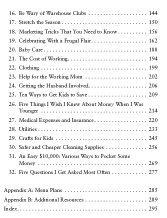 Table of Contents